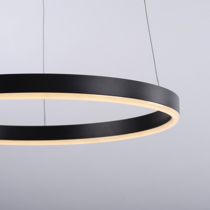 Leuchten Direkt 15393-13-LED Himmennettävä kattokruunu johdossa RITUS LED/20W/230V musta