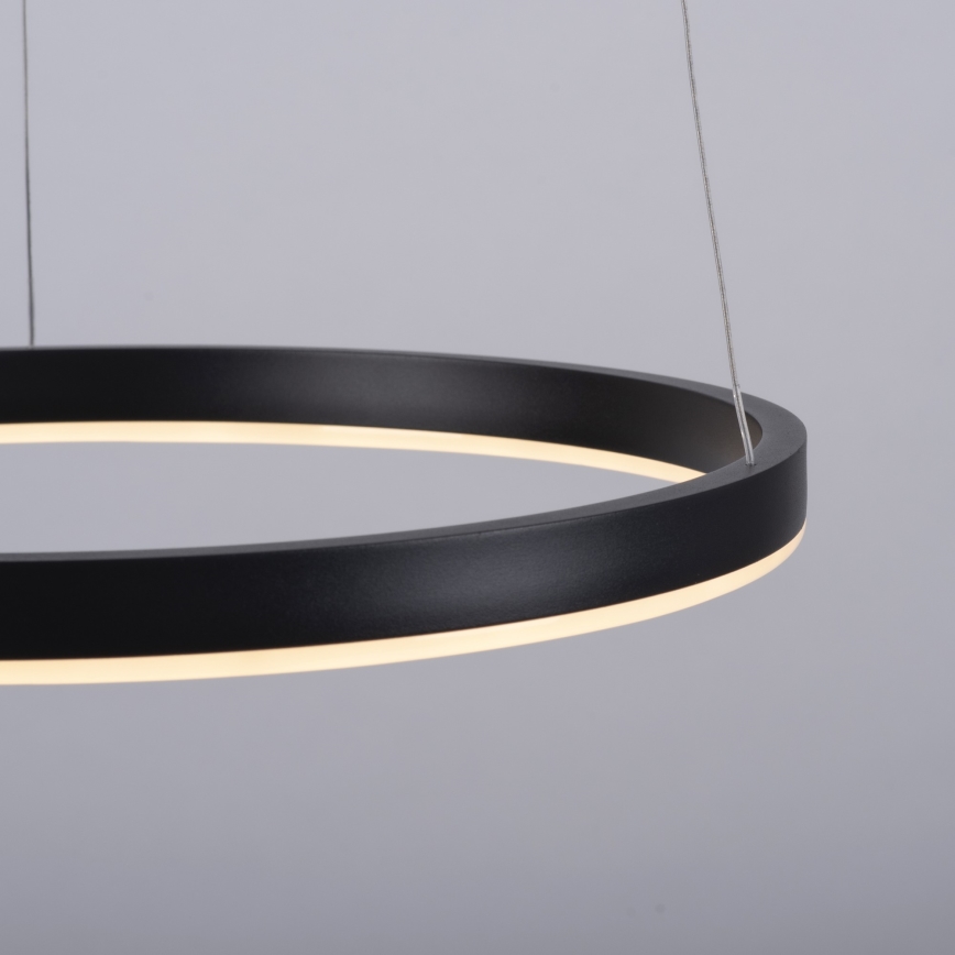 Leuchten Direkt 15393-13-LED Himmennettävä kattokruunu johdossa RITUS LED/20W/230V musta