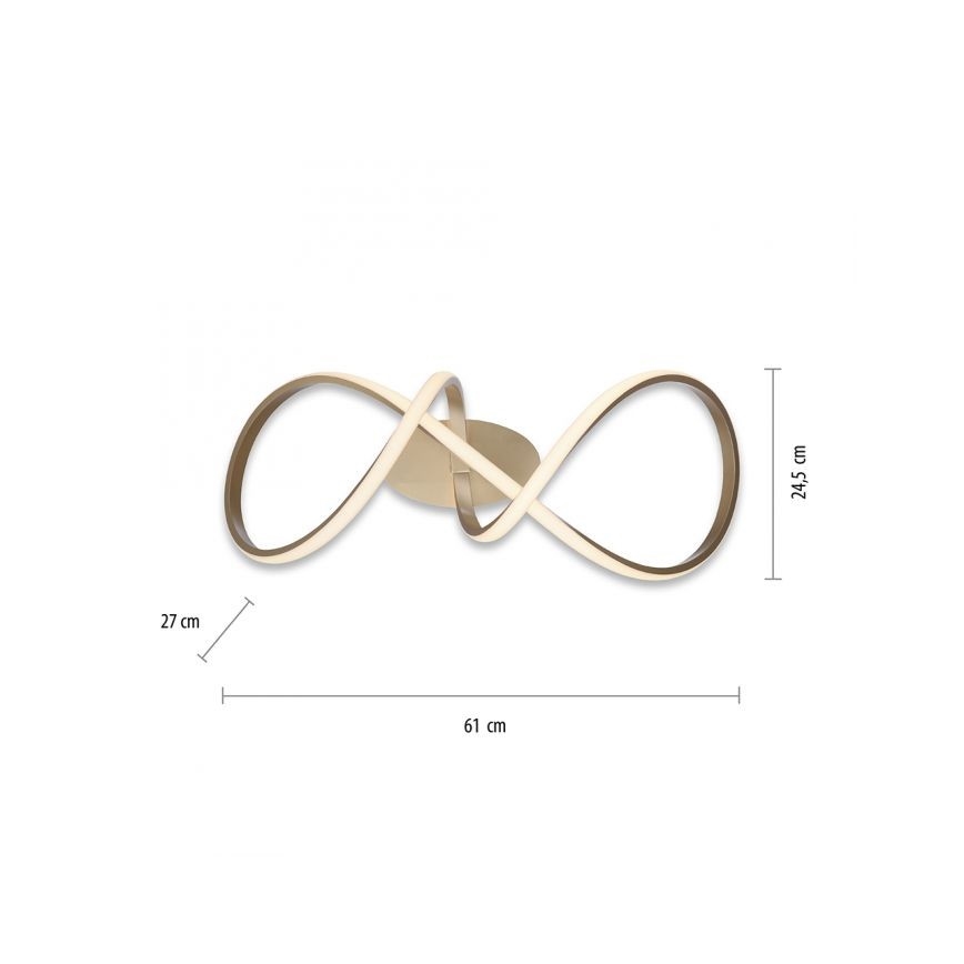 Leuchten Direkt 15403-60 - LED Himmennettävä pinta-asennettava kattokruunu MARIA LED/15,5W/230V