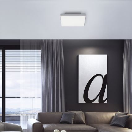 Leuchten Direkt 15550-16 - Himmennettävä LED-kattovalaisin CANVAS LED/17W/230V + kauko-ohjaus
