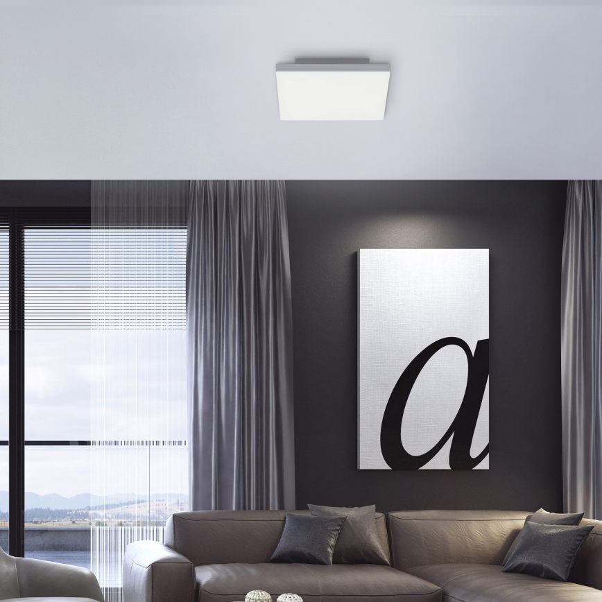 Leuchten Direkt 15550-16 - Himmennettävä LED-kattovalaisin CANVAS LED/17W/230V + kauko-ohjaus