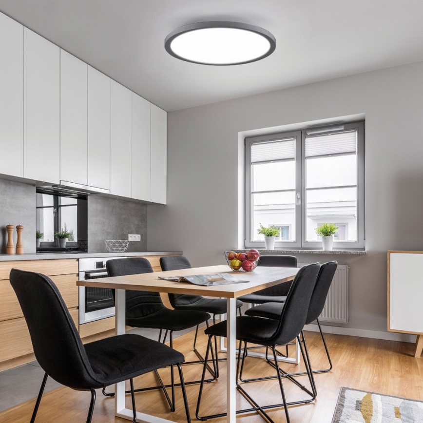 Leuchten Direkt 15571-18 - LED Himmennettävä kattovalo FLAT LED/23,5W/230V 2700-5000K + kauko-ohjain