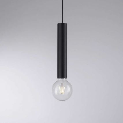 Leuchten Direkt 15617-18 - Riippuvalaisin BRUNA 1xE27/60W/230V musta
