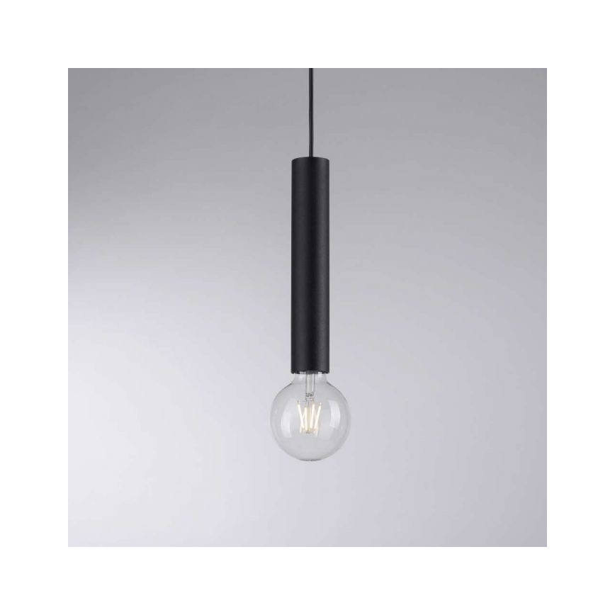 Leuchten Direkt 15617-18 - Riippuvalaisin BRUNA 1xE27/60W/230V musta