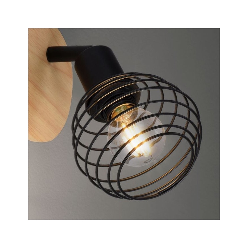 Leuchten Direkt 15921-79 - Seinäkohdevalo EUGEN 1xE14/40W/230V tammi