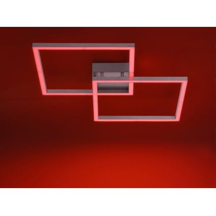 Leuchten Direkt 16429-55 - Himmennettävä LED-RGB-kattovalaisin LOLA 2xLED/12,5W/230V Tuya + kauko-ohjaus