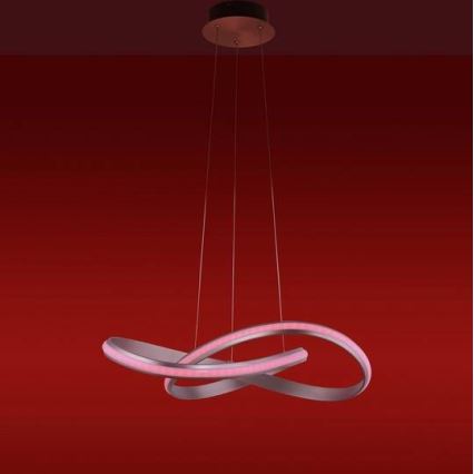 Leuchten Direkt 18432-55 - LED RGB himmennettävä kattokruunu köydellä MELINDA LED/28W/230V + kaukosäädin