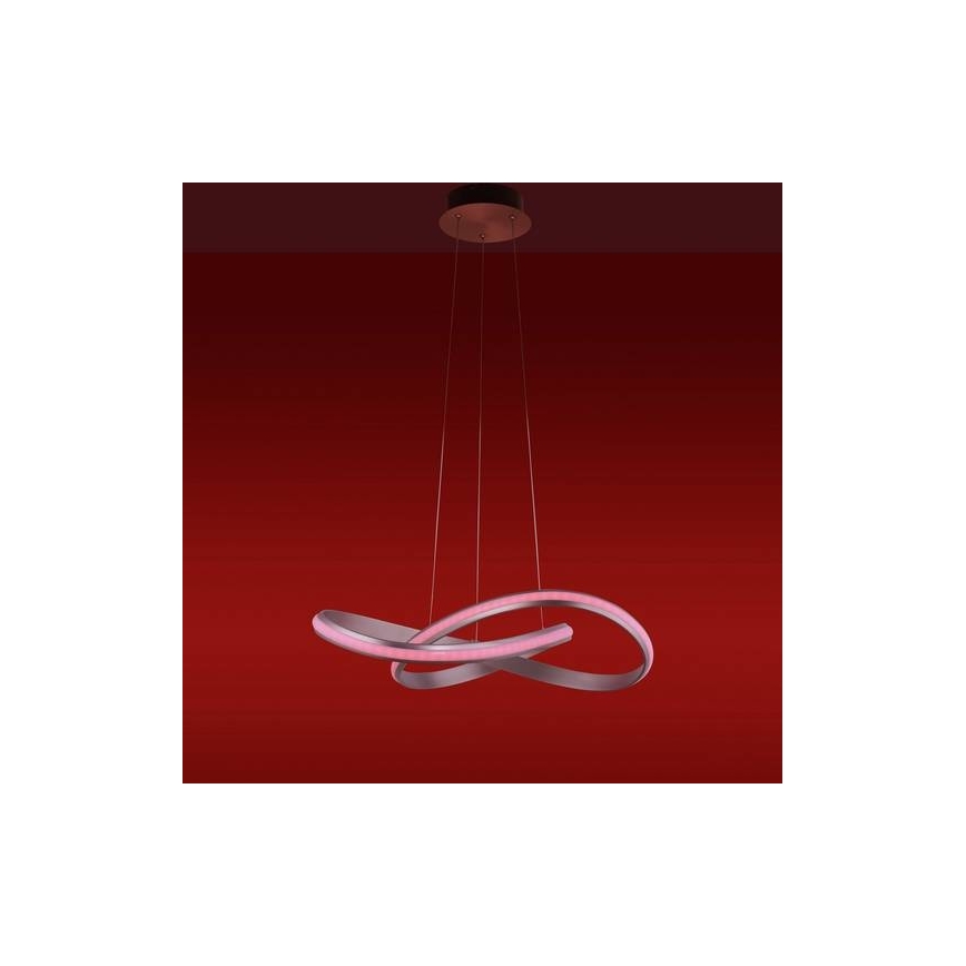 Leuchten Direkt 18432-55 - LED RGB himmennettävä kattokruunu köydellä MELINDA LED/28W/230V + kaukosäädin