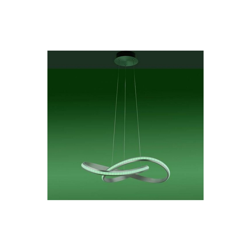 Leuchten Direkt 18432-55 - LED RGB himmennettävä kattokruunu köydellä MELINDA LED/28W/230V + kaukosäädin