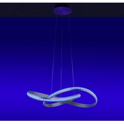 Leuchten Direkt 18432-55 - LED RGB himmennettävä kattokruunu köydellä MELINDA LED/28W/230V + kaukosäädin