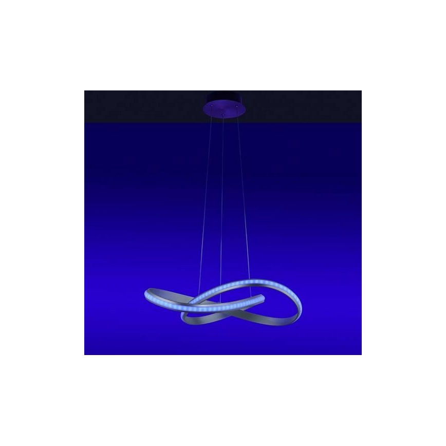 Leuchten Direkt 18432-55 - LED RGB himmennettävä kattokruunu köydellä MELINDA LED/28W/230V + kaukosäädin