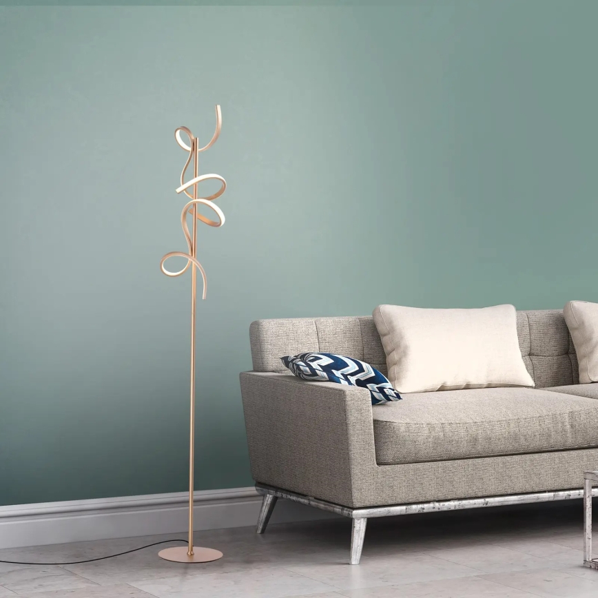 Leuchten Direkt 19031-60 - Himmennettävä LED-lattiavalaisin CURLS LED/22W/230V