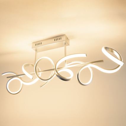 Leuchten Direkt 19032-21 - LED Himmennettävä pinta-asetettava kattokruunu CURLS LED/25,8W/230V