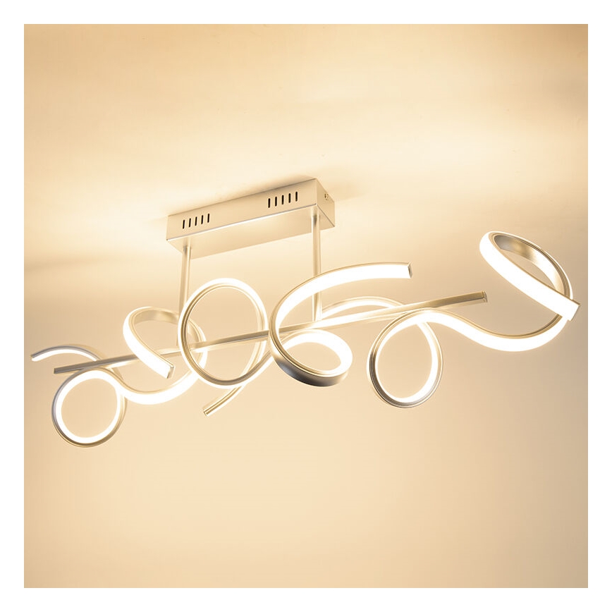 Leuchten Direkt 19032-21 - LED Himmennettävä pinta-asetettava kattokruunu CURLS LED/25,8W/230V