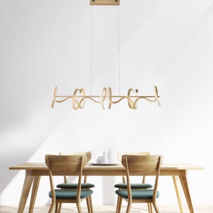 Leuchten Direkt 19033-60 - LED Himmennettävä kattokruunu johdossa CURLS LED/40,8W/230V