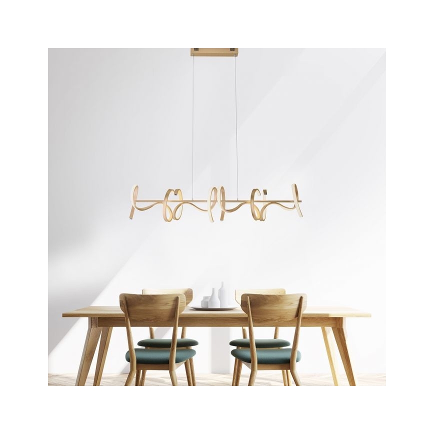 Leuchten Direkt 19033-60 - LED Himmennettävä kattokruunu johdossa CURLS LED/40,8W/230V