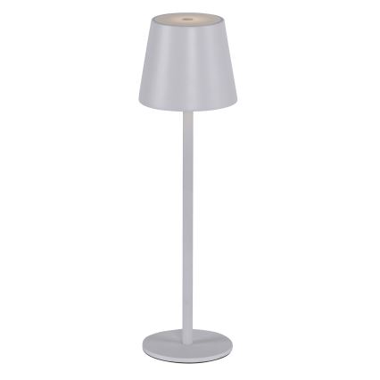 Leuchten Direkt 19250-16 - LED-ulkovalaisin himmennettävällä ladattavalla pöytävalaisimella EURIA LED/3W/5V 2600 mAh IP54 valkoinen