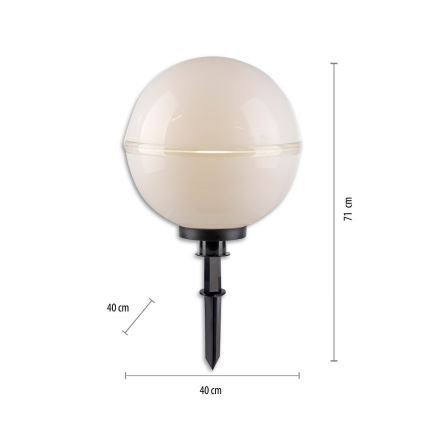 Leuchten Direkt 19324-16-2 - SETTI 2x Ulkovalaisin 1xE27/40W/230V halkaisija 40 cm IP44