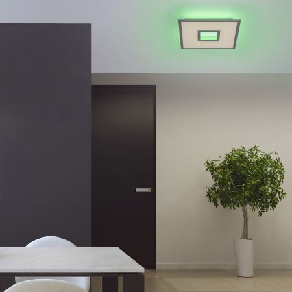 Leuchten Direkt 11645-16 - LED RGB himmennettävä kattovalaisin RECESS LED/22,5W/230V + LED/5W + kaukosäädin