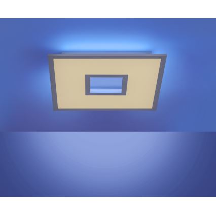 Leuchten Direkt 11645-16 - LED RGB himmennettävä kattovalaisin RECESS LED/22,5W/230V + LED/5W + kaukosäädin