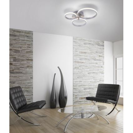 Leuchten Direkt 12110-55 - Pinta-asennettava LED-kattokruunu JOHANNA LED/4,5W/230V+LED/6W+LED/7,5W