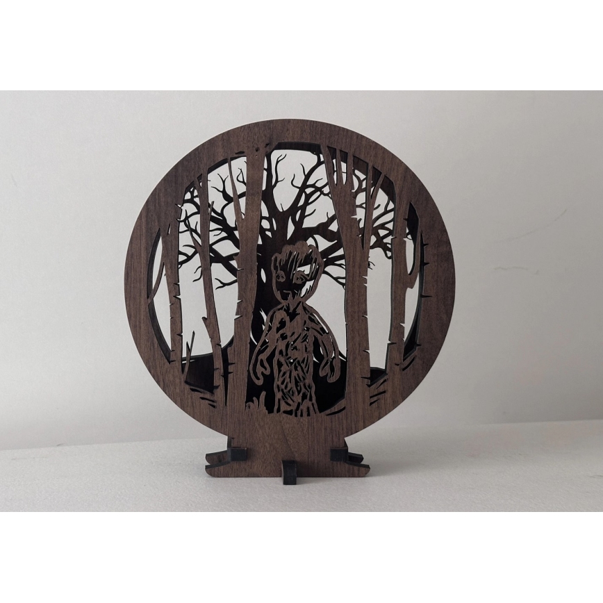 Li-Go 23613/DUB2 - Tyylikäs himennettävä LED-pöytäkoriste, LED/12W/230V, 20x22 cm, tammi/Grut