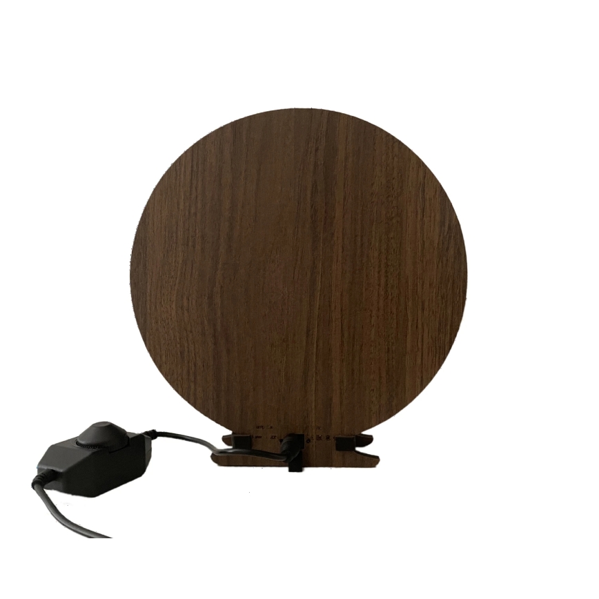 Li-Go 23654 - Himmennettävä LED-pöytäkoriste LED/12W/230V 20x22 cm pähkinä/sammalasetelma