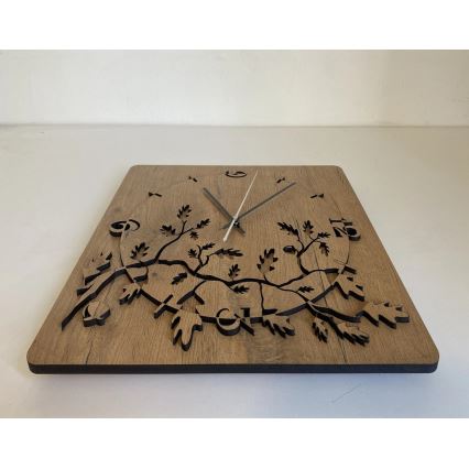 Li-Go 5499/DUB2 - Seinäkello 1xAA 40x40 cm tammi