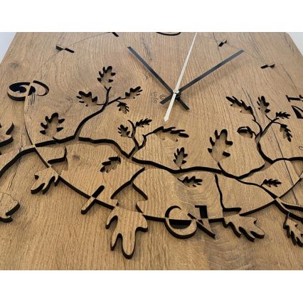 Li-Go 5499/DUB2 - Seinäkello 1xAA 40x40 cm tammi