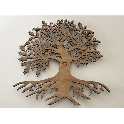 Li-Go 5729/DUB2 - LED-seinäkoriste liiketunnistimella LED/10W/5V 90x110 cm tammi