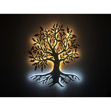 Li-Go 5742/DUB2 - himmennettävä LED-seinäkoriste LED/10W/230V 90x110 cm tammi