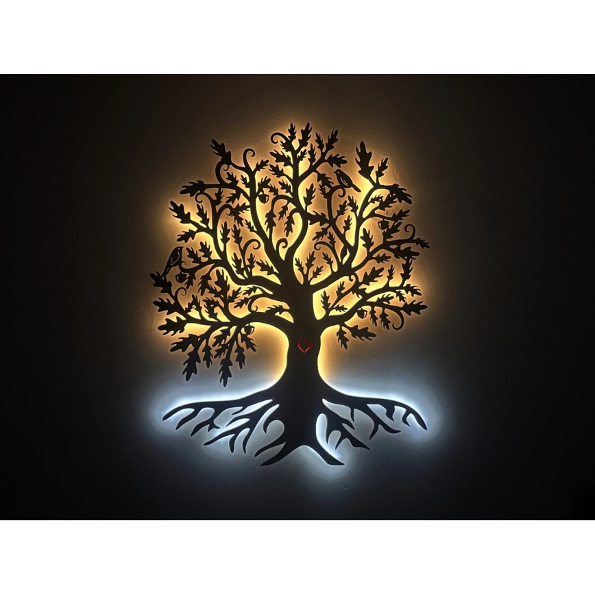 Li-Go 5742/DUB2 - himmennettävä LED-seinäkoriste LED/10W/230V 90x110 cm tammi