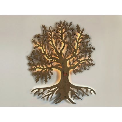 Li-Go 5742/DUB2 - himmennettävä LED-seinäkoriste LED/10W/230V 90x110 cm tammi