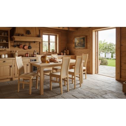 Laajennettava ruokapöytä LIAM sonoma-tammi