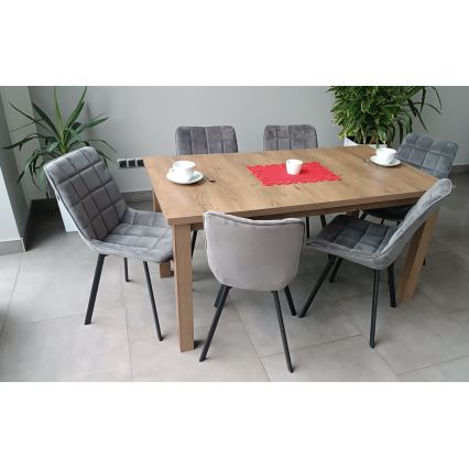 Laajennettava ruokapöytä LIAM tammi