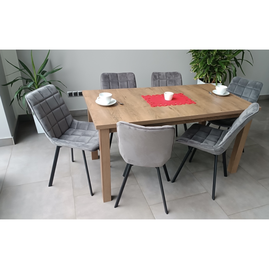 Laajennettava ruokapöytä LIAM tammi