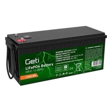 LiFePO4-akku 12,8V/200Ah