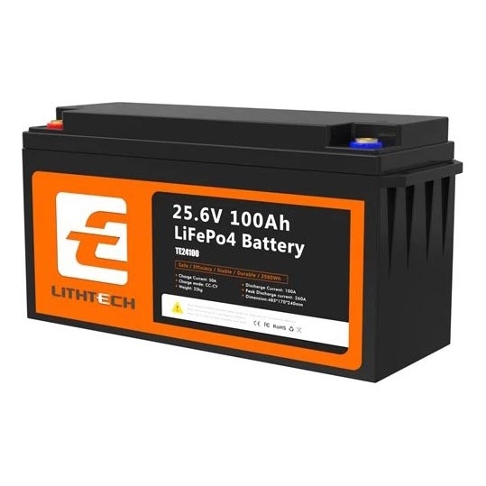 LiFePO4-akku aurinkosähköjärjestelmiin 25,6 V / 100 Ah IP66