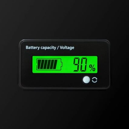 LiFePO4-akku näytöllä 12,8V/100Ah