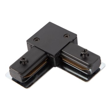 Liitin valaisimille kiskojärjestelmässä 1-vaiheinen tyyppi L musta