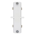 Liitin valaisimille kiskojärjestelmässä. CONNECTOR RS VALKOINENtasainen