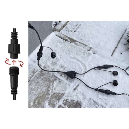 Liitosjakaja joulukoristevaloille IP44 0,4 m