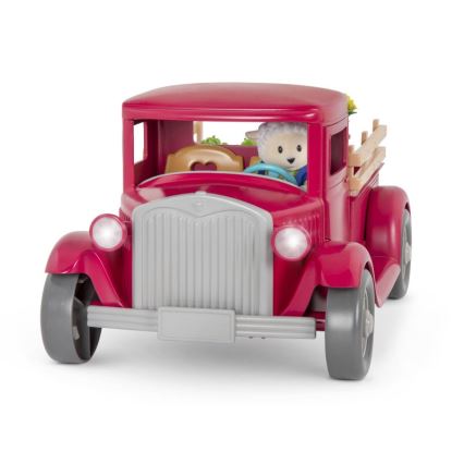 Li'l Woodzeez - Lelusetti viljelijän kuorma-auto ruokaständin kanssa 3xAAA