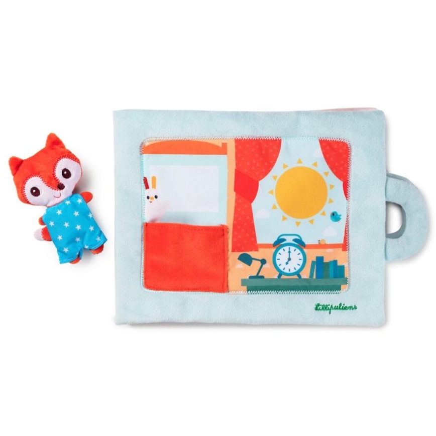 Lilliputiens - Tekstiilinen kirja Hyvää huomenta, kettu Alice