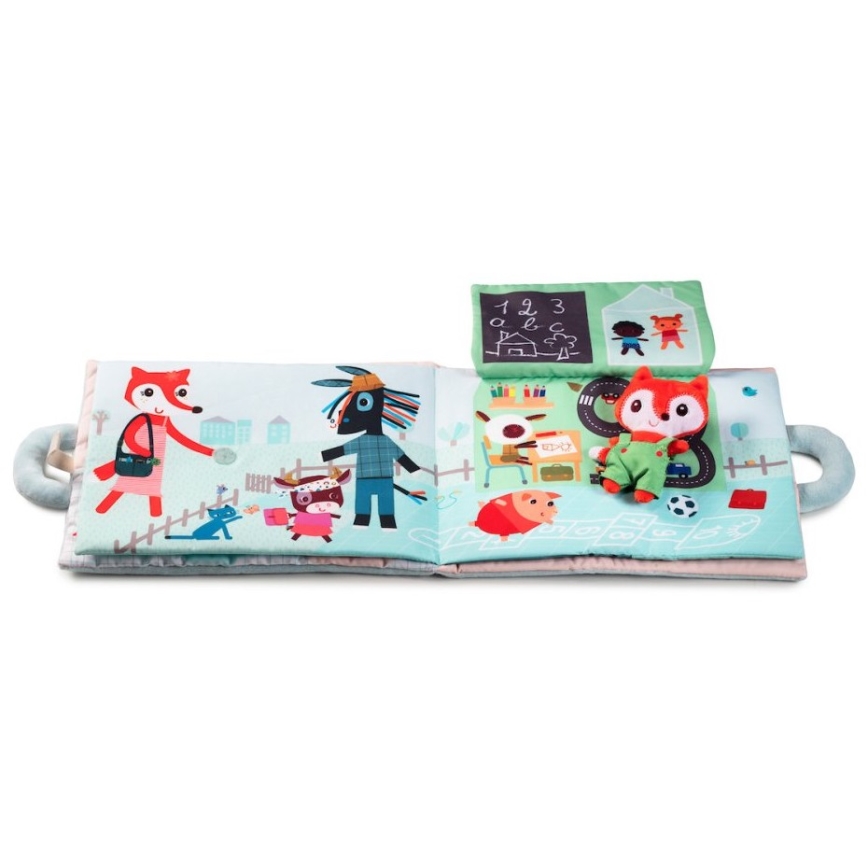 Lilliputiens - Tekstiilinen kirja Hyvää huomenta, kettu Alice