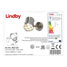 Lindby - Himmennettävä LED-seinävalaisin EBBI 1xE14/5W/230V