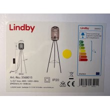 Lindby - Lattialamppu MARLY 1xE27/40W/230V
