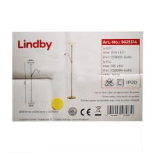 Lindby - lattiavalaisin JOST 1xE27/10W/230V + 1xE14/5W