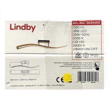 Lindby - LED Himmennettävä pinta-asennettava kattokruunu LARISA LED/28W/230V