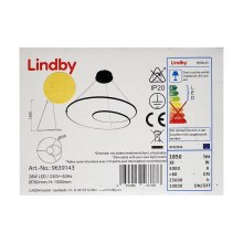 Lindby - LED Himmennettävä riippuvalaisin LUCY LED/28W/230V
